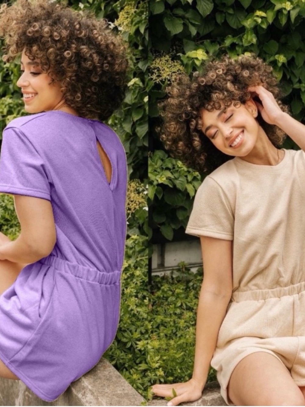 Smash and Tess cheeky shorty romper Casual Short Sleeve Romper - lovely lavender